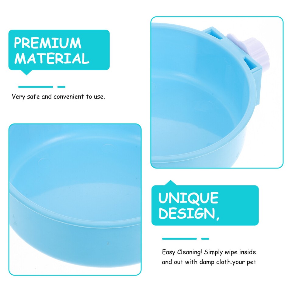 Pet Feed Bowl Dog Crate Water Bottle Dispenser Cat Bowls Food eBay