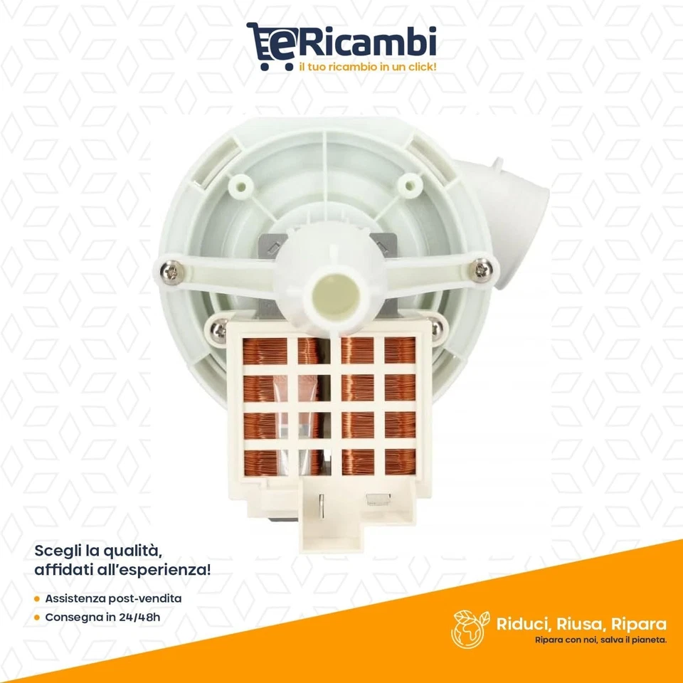 Motopompa Lavaggio Lavastoviglie Candy Hoover 65W 41900938 220-230V - CPO35-001 - Immagine 4 di 4