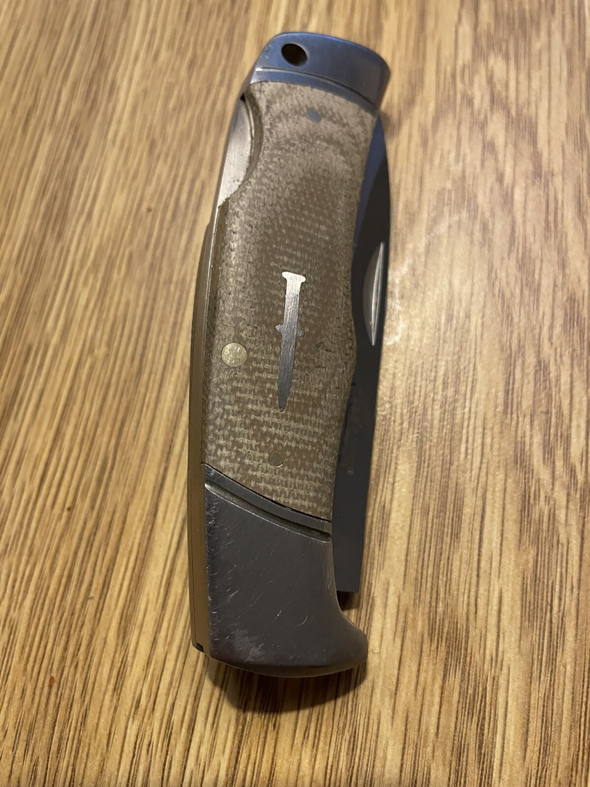 camillus titanium knife 440 Micarta Handle