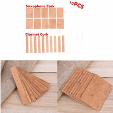 10pcs Professional Saxophone Clarinet Joint Pad Set Natural Neck Cork Sheet