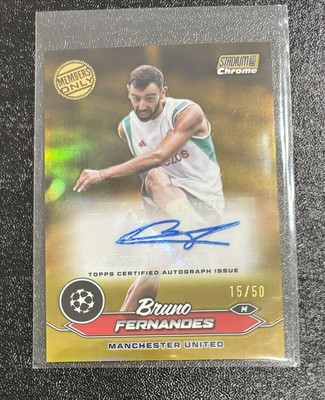 Toops Stadium Club Bruno Fernandes Auto | eBay