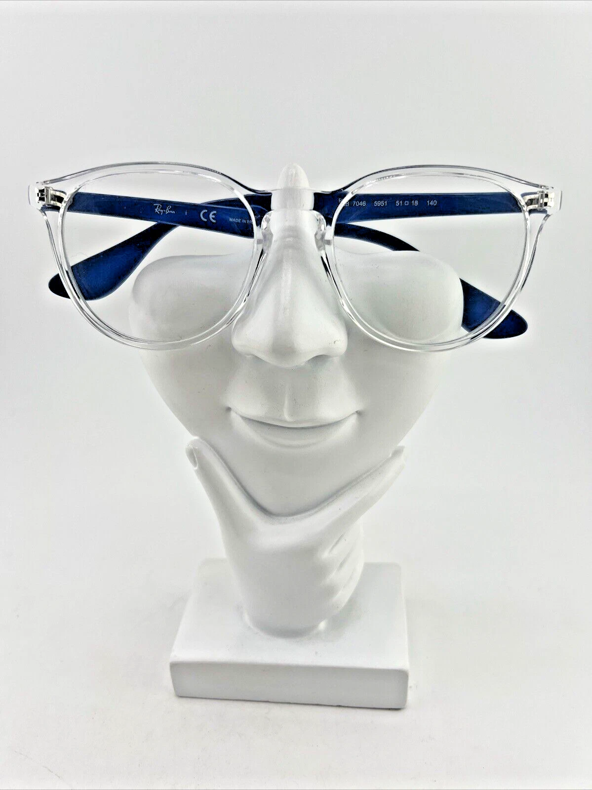 Ray Ban RB7046 Designer Eyeglasses Frame 51 18 140 Clear/Blue 5951