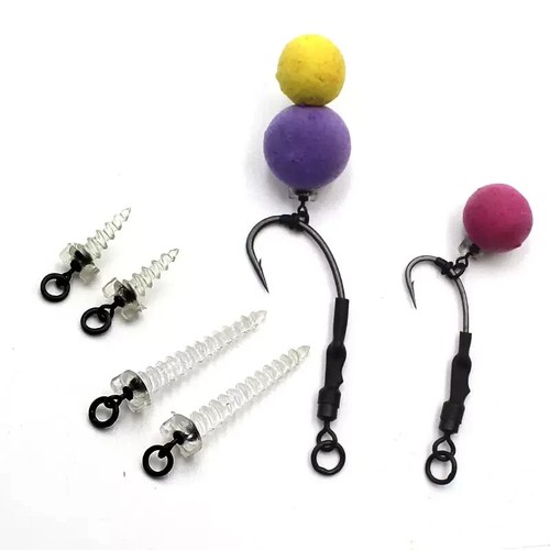 Bait Screws 29mm + 15mm Size 22 Ring Swivel 360 Carp Fishing Terminal Tackle rig - Picture 22 of 24