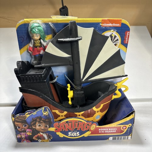Fisher Price Santiago of the Seas El Bravo Pirate Ship Playset Lights Sounds, Frustration Free Packaging Fisher Price Santiago of the Seas El Bravo Pirate Ship Playset Lights Sounds, Frustration Free Packaging