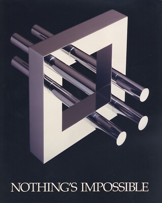 ''Nothings Impossible 1'' Optical Illusion 8 1/2 x 11 From a sculpture