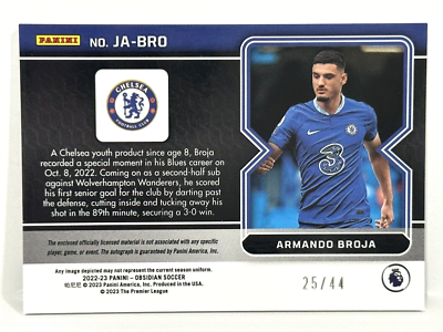 その他 Armando Broja Autographed Memorabilia 2022-23 Panini Obsidian Chelsea Armando Broja Autograph Red Pulsar