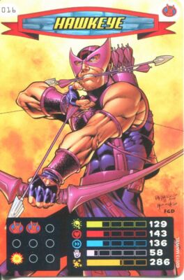 Spiderman Helden und Schurken Karte #016 Hawkeye