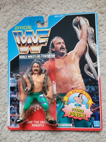 WWF Hasbro Jake the Snake Roberts MOC excellent co...