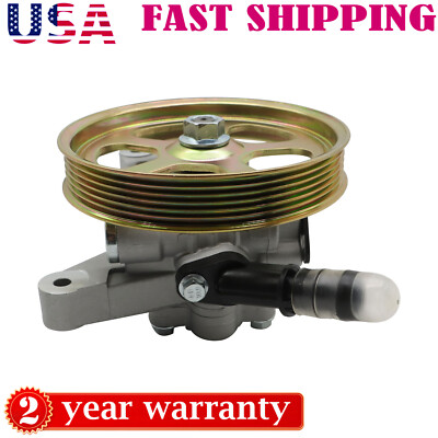 #ad Power Steering Pump w Pulley For Honda Accord 2008 2012 Pilot 2009 2011 3.5L $69.19