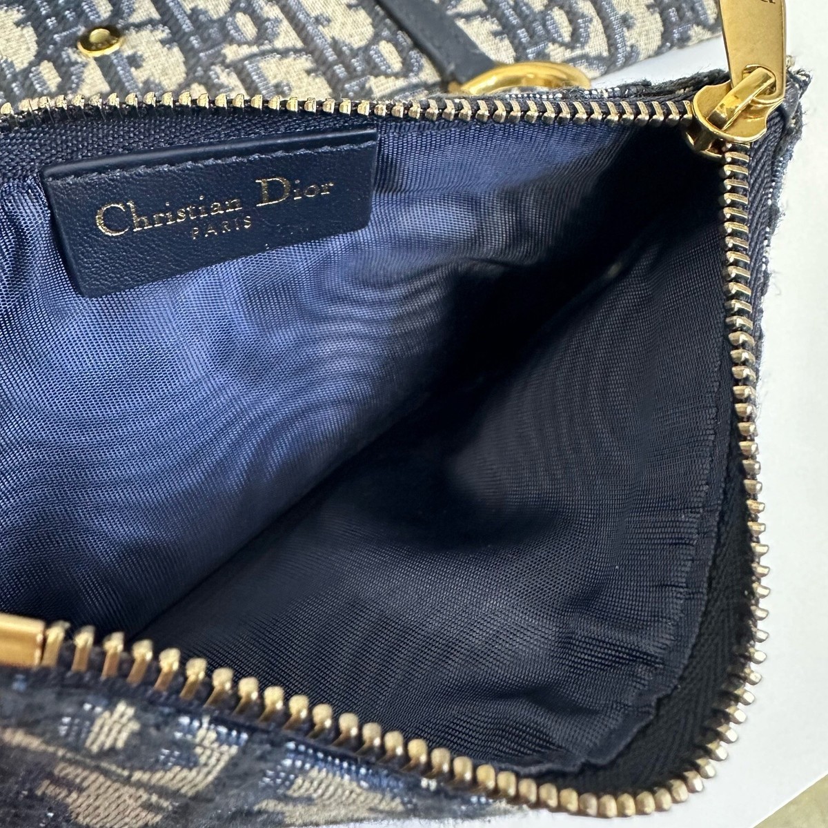 ボディバッグ・ウエストポーチ Dior blue butterfly saddle bag Saddle Bag with Strap Blue Denim Dior Oblique Jacquard | DIOR