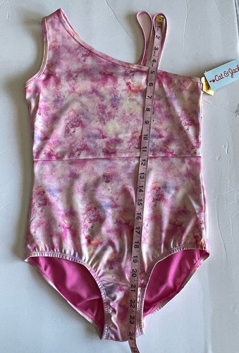 Cat & Jack Girls size XL (14/16) One-Piece Wicking Pink Tie Dye Swimsuit - Picture 11 of 17