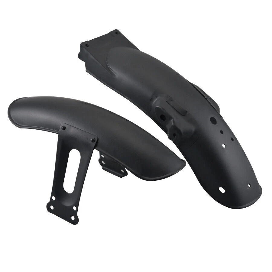 Cubierta guardabarros delantero y trasero retro de metal negro para moto Honda CG125 Foto 2 de 4