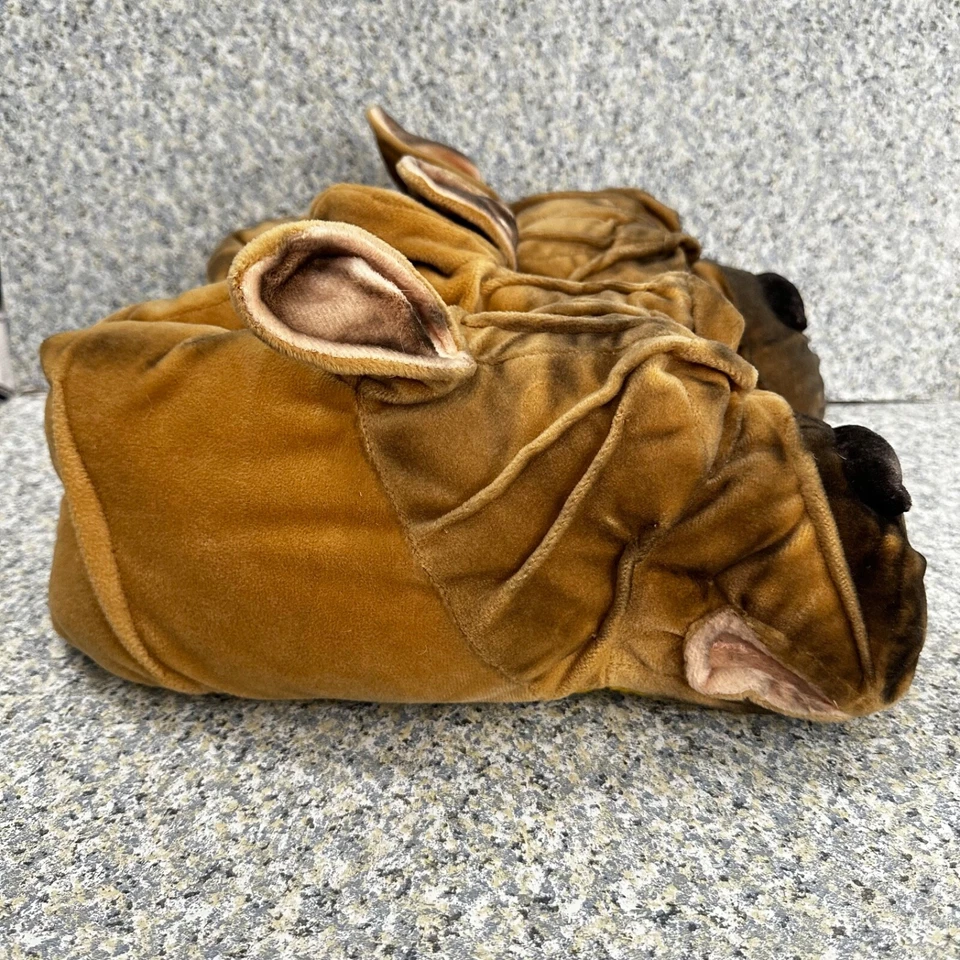 Zapatillas de felpa Sharpei para hombre 9-10 zapatos sin cordones para casa novedad divertido zapato de Halloween Foto 2 de 4