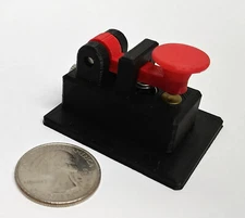 Red Nano QRP Morse Code Key