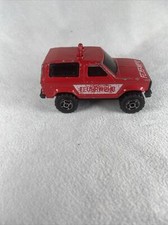 Vintage Majorette Sonic Flashers Feuerwehr Fire Department Truck Diecast