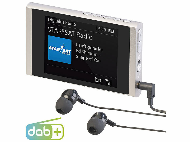 Radio de poche DAB+/FM rechargeable VR-Radio DOR-350.mini avec récepteur numérique