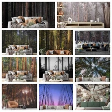 3D Trees Trunk Pine Self-adhesive Wallpaper Removable Wallpaper Wall Mural