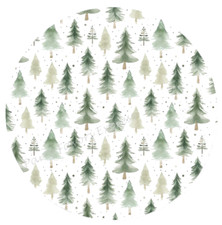 WOODLAND TREE CHRISTMAS PATTERN ENVELOPE SEALS LABELS STICKERS PARTY FAVORS