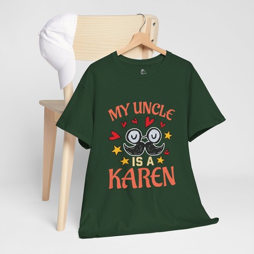 T-shirt maglietta unisex morbida My Uncle Is A Karen meme che dice citazione scherzo sarcastico - Foto 8 di 25