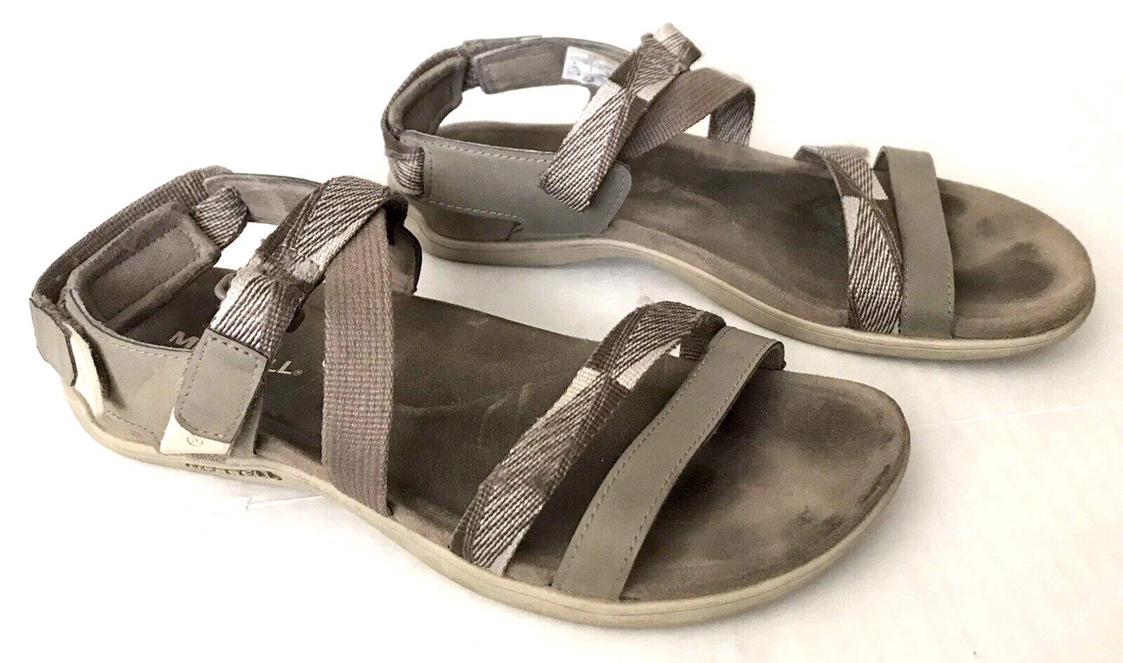 MERRELL MENDI BRINDLE Sandali Donna 7 Marrone Regolabile Gancio Laccio