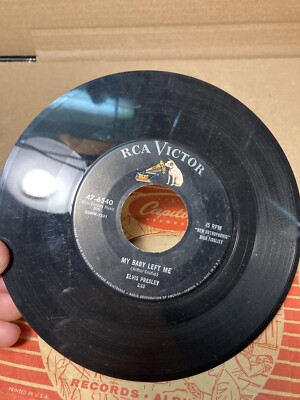 My Baby Left Me Elvis Presley Rca Victor 45 Rpm Single Vinyl Record