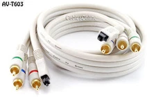 3ft. Python® Toslink Optical Audio & 3-RCA (RGB) Video Component Cable, AV-T603