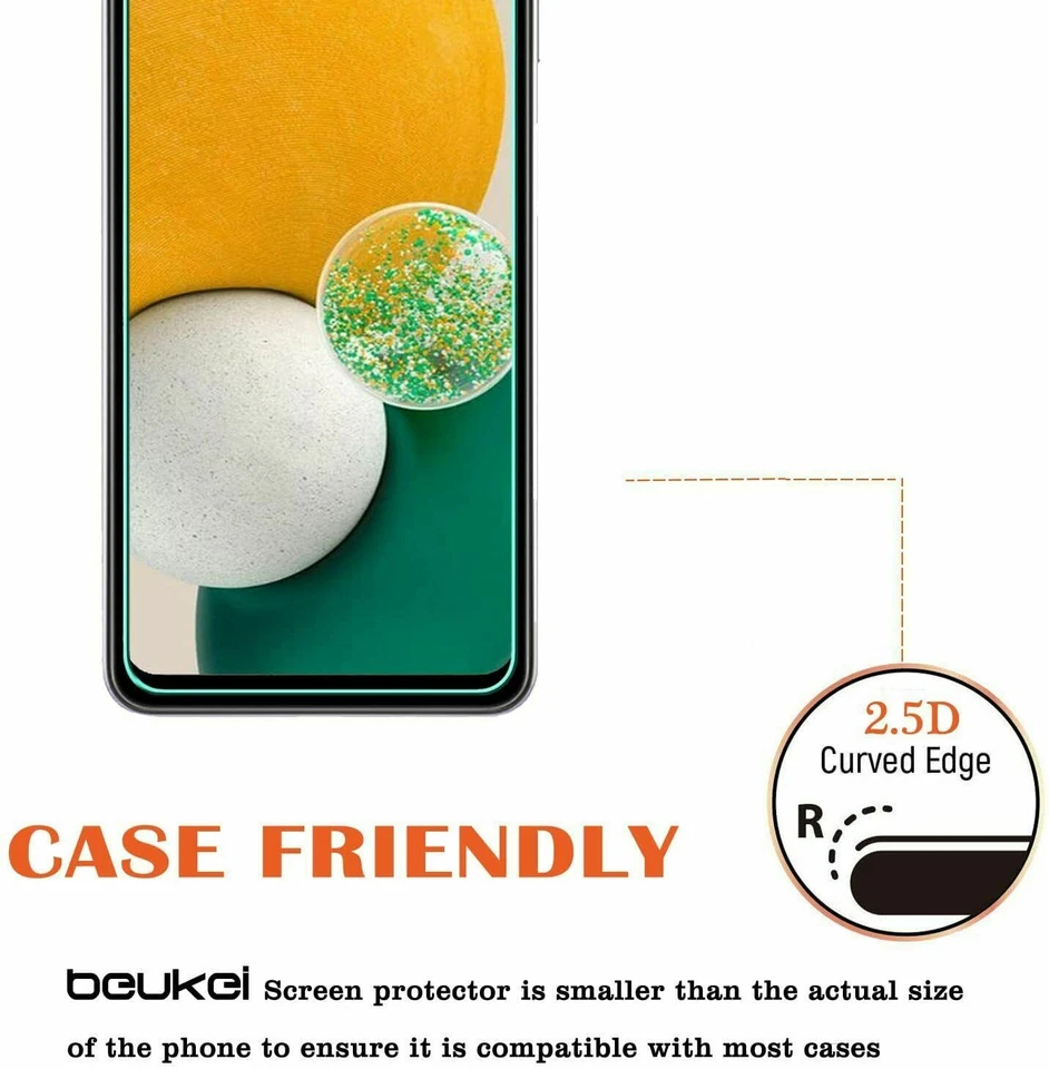 3 Pack For Samsung Galaxy A13 5G/A12 Clear HD Tempered Glass Screen Protector - Image 3 of 4