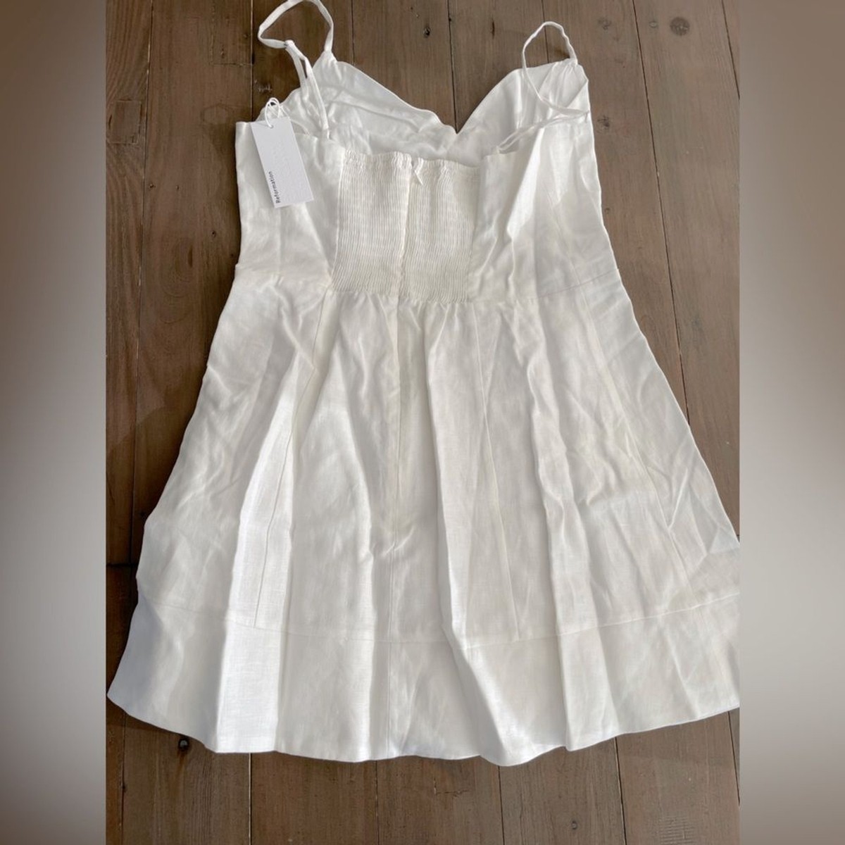 reformation holt linen dress RRP US$218 Reformation classic white holt linen dress NWT US10 L