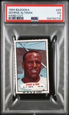 1964 Bazooka Hand Cut Baseball #23 George Altman NY Mets PSA 3 Pop 2 six higher