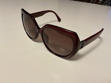 NEW Fendi FF0047/F/S MKGD8 Women Burgundy Gradient Square Sunglasses 59-16-135