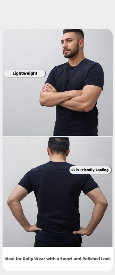 Navy Blue Cut Resistant Short Sleeve Anti-Stab Flexible Protective Clothing - Image 4 of 4