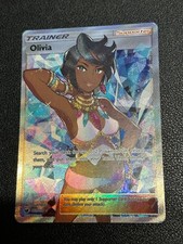 Pokemon TCG Olivia 111/111 Sun Moon Crimson Invasion Full Art Holo Ultra Rare MP on eBay