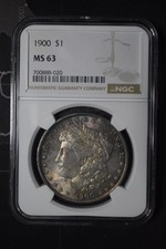 1900-P Morgan $1 - NGC MS63 | Toned!