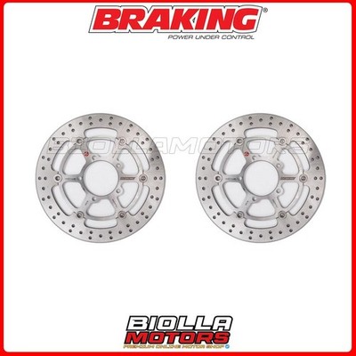 SATZ BREMSSCHEIBEN VORNE BRAKING TRIUMPH TIGER XC 800 2014 - [SCHWIMMEND] 2xRL7