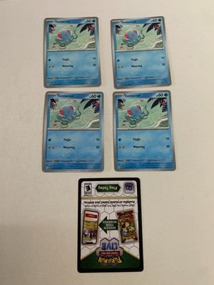 TENTACOOL  072/165 - Pokemon Scarlet & Violet 151 -  NM / UNPLAYED + Code CARD