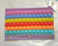 Pen Gear Bubble Popper Binder Pencil Pencil Pouch School Sensory Zipper