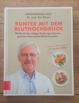Buch Runter mit dem Bluthochdruck Dr. Jörn Klasen ZS Verlag 2021 Neu