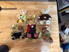 5 Vintage Boyds Bears Lot Of 5. Easter Push. Heirloom Collection
