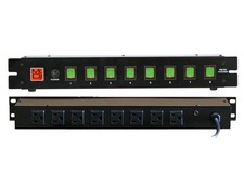 MR DJ PSC400 Power Switcher Surge Protectors Rack Mountable 8 Port Power