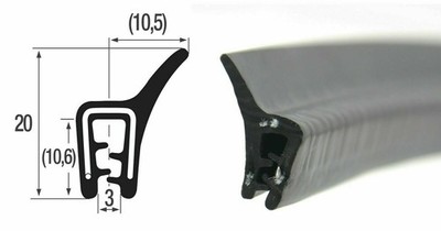 Kantenschutz Dichtprofil Dichtungsprofil EPDM Vollgummi Dichtung SMI DF2 DFQ