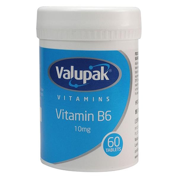 3 x Valupak Vitamin B6 10mg 60 Tablets
