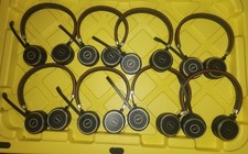 LOT OF 8 Jabra Evolve 65 Stereo HSC018W Wireless On-ear Headsets Works Great
