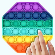 Octagon Pop It Fidget Toy For Kids and Adults Sensory Popper Stress Relief - NEW