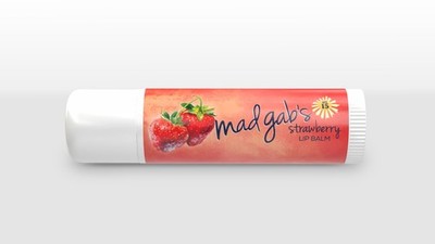 New Mad Gabs Strawberry SPF 15 Lip Balm