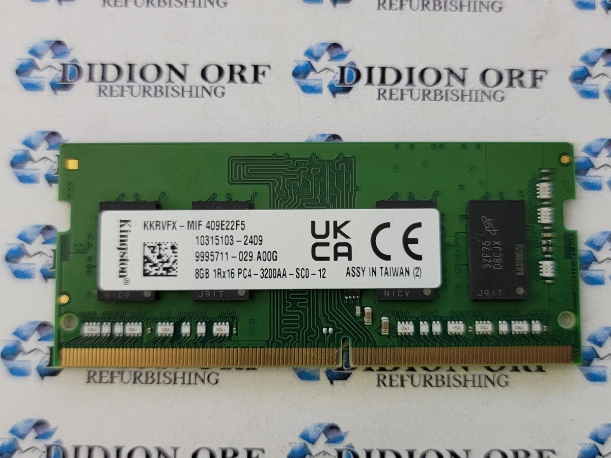 Kingston DDR4 SDRAM 8 GB Capacity per Module Memory (RAM) for sale