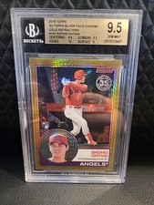 2018 Topps Silver Pack 🔥 '83 Chrome Gold Refractor Shohei Ohtani /50 BGS 9.5 RC