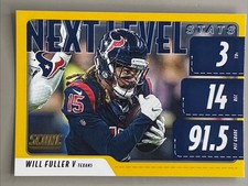 2020 Panini Score Next Level Stats Gold Will Fuller V #NLS-WF Texans I-6253