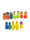 12 Piece Vintage Fisher Price Little People Sesame Street Figures Toys 1970s