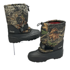 Kamik Boots Youth Size 5 Camo Winter Snow Waterproof Insulated Made Canada