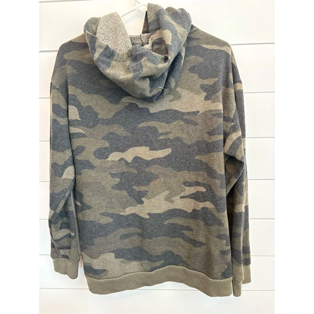 UNDERCOVER Felpa donna Victoria's Secret ROSA mimetica oversize con cappuccio taglia S